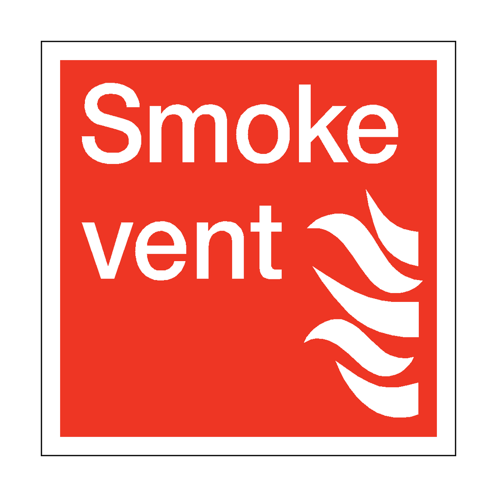 Smoke Vent Square Sign | Safety-Label.co.uk