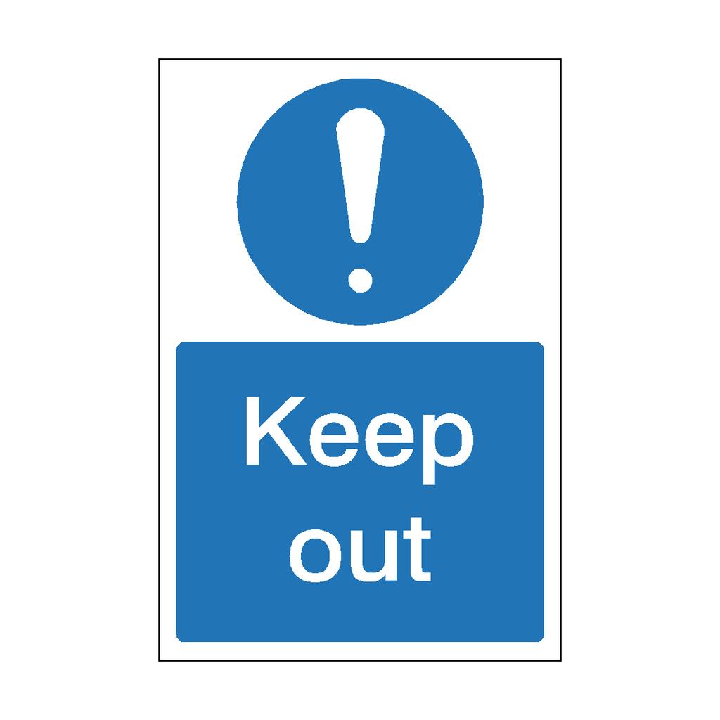 Keep Out Sticker | Safety-Label.co.uk