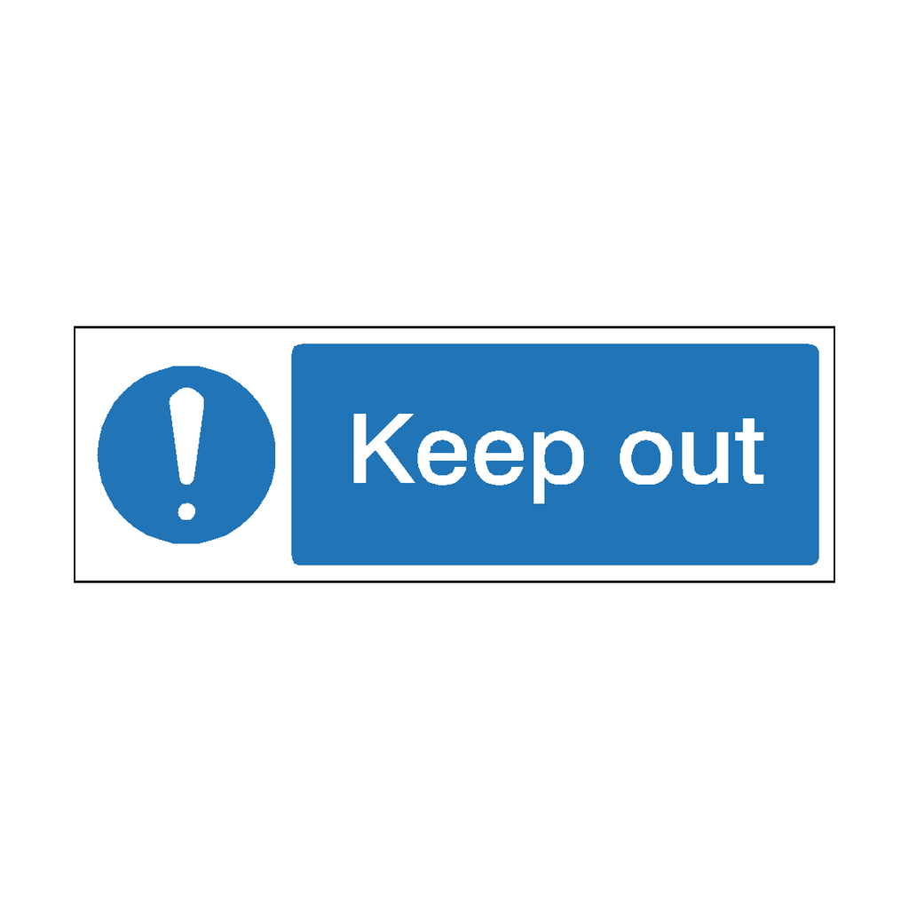 Label Keep Out Keep Out Label