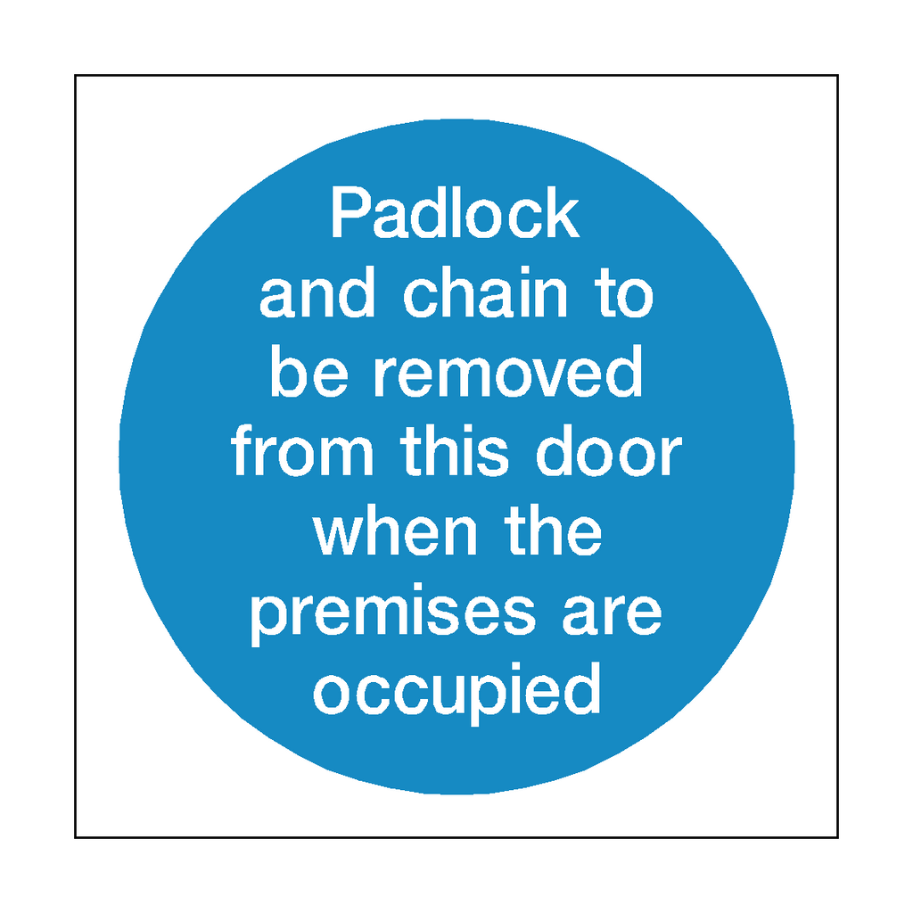 Padlock Removed Sign | Safety-Label.co.uk