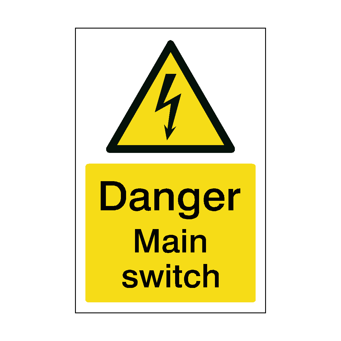 Mains Switch Sticker | Safety-Label.co.uk