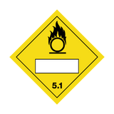 Oxidiser Text Box Sticker | Safety-Label.co.uk