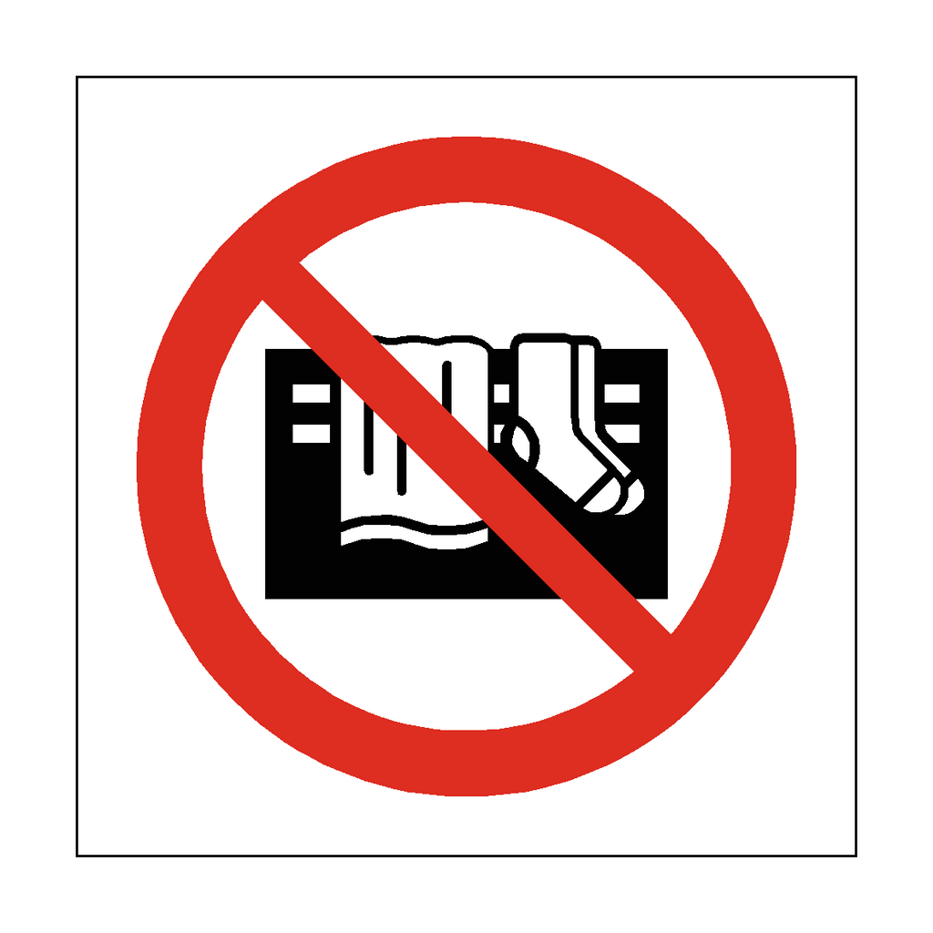 Do Not Cover Appliance Symbol Sign