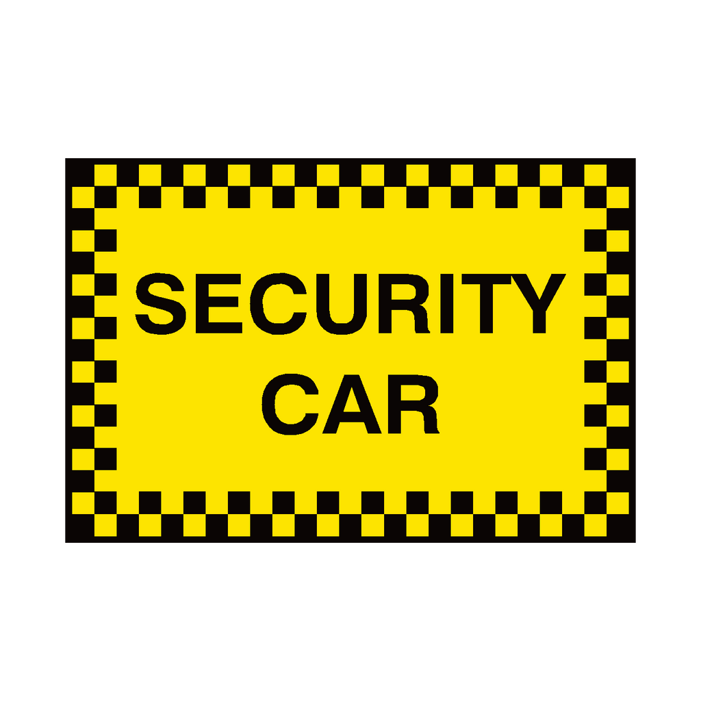 Security Check Car Sticker Security Car Sticker | Safety-Label.co.uk
