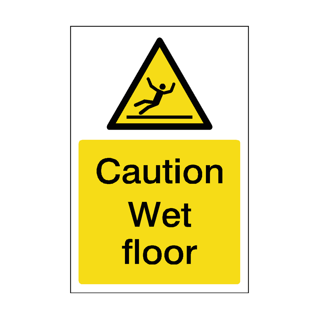 Wet Floor Sticker | Safety-Label.co.uk