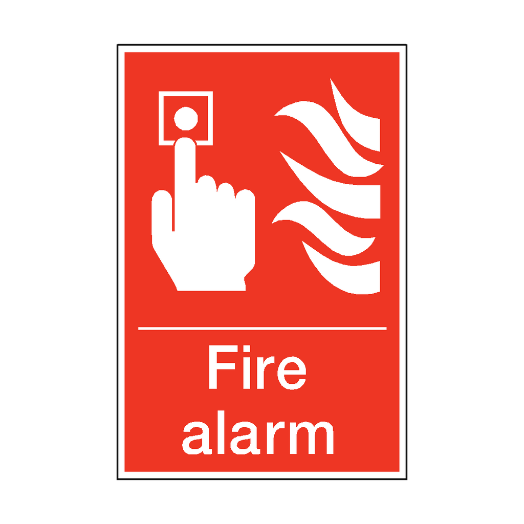 Fire Alarm Sign | Safety-Label.co.uk