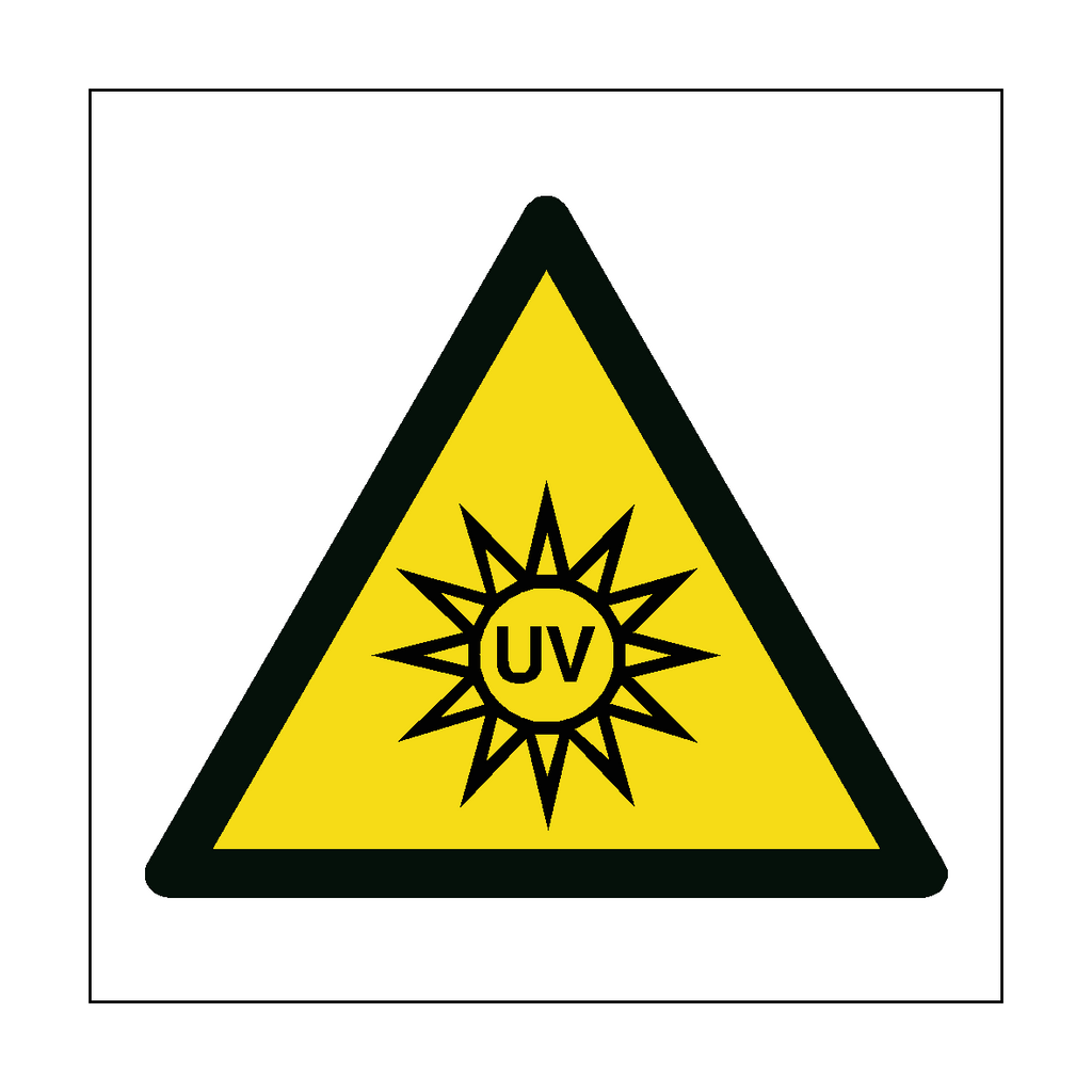 UV Light Hazard Symbol Label | Safety-Label.co.uk
