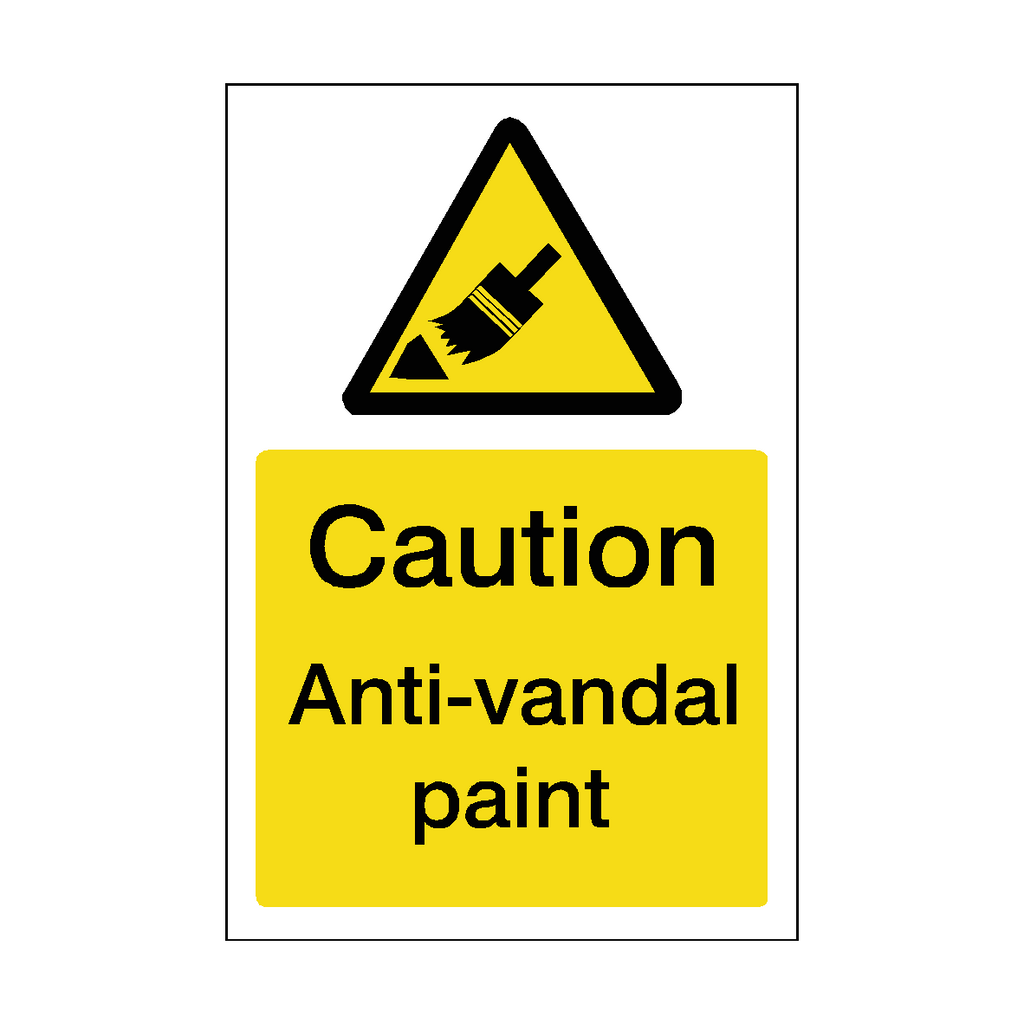 Anti-Vandal Paint Sticker | Safety-Label.co.uk