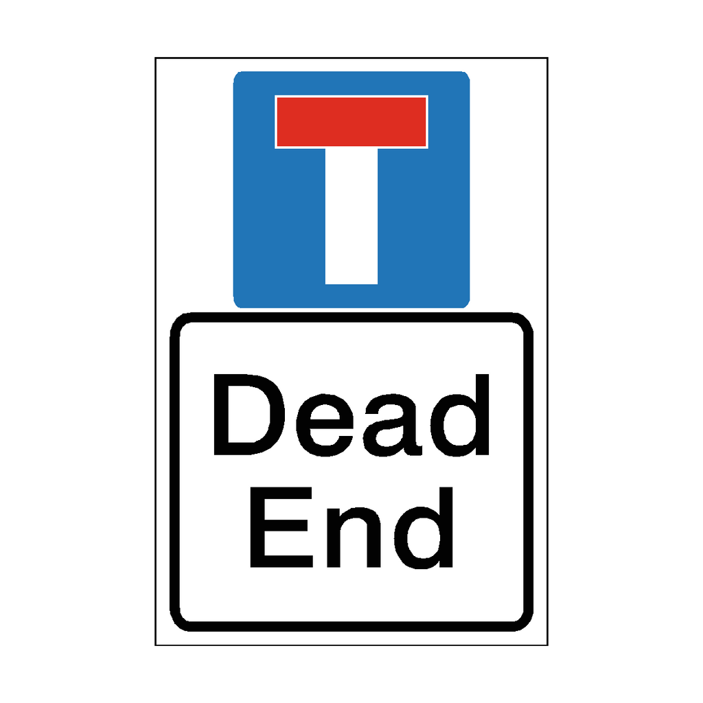 Dead End Parking Sign | Safety-Label.co.uk