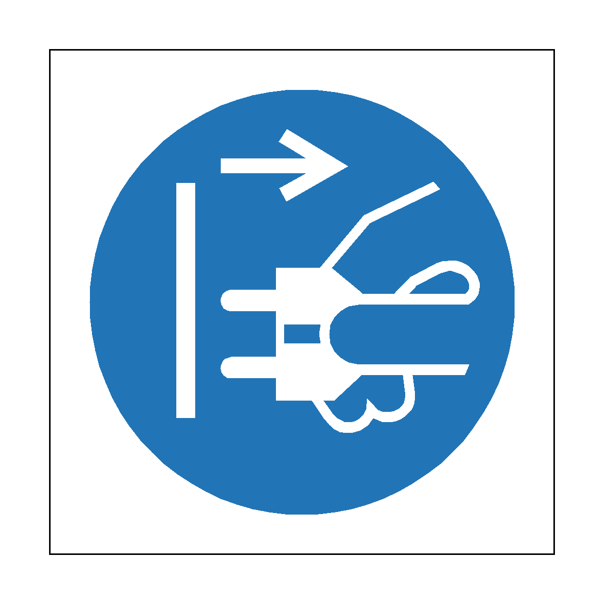 Disconnect Plug Symbol Label
