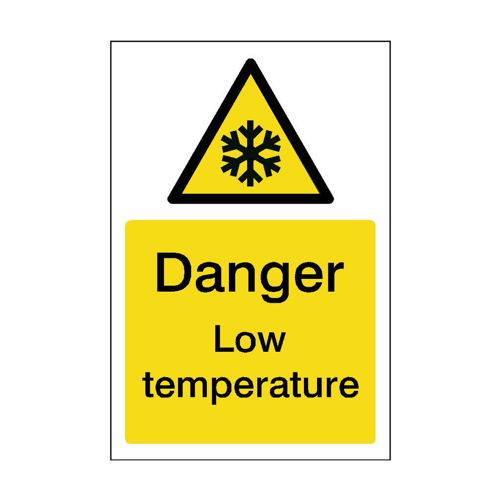 Low Temperature Sticker | Safety-Label.co.uk