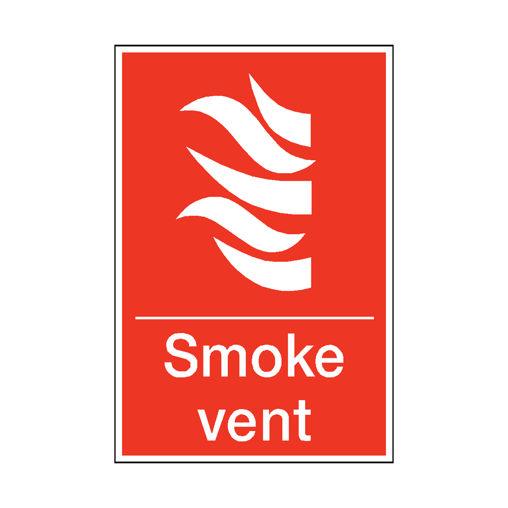 Smoke Vent Sign | Safety-Label.co.uk