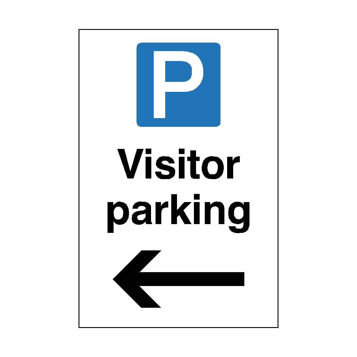 Packing Arrow Sign Visitor Parking Sign Arrow Left
