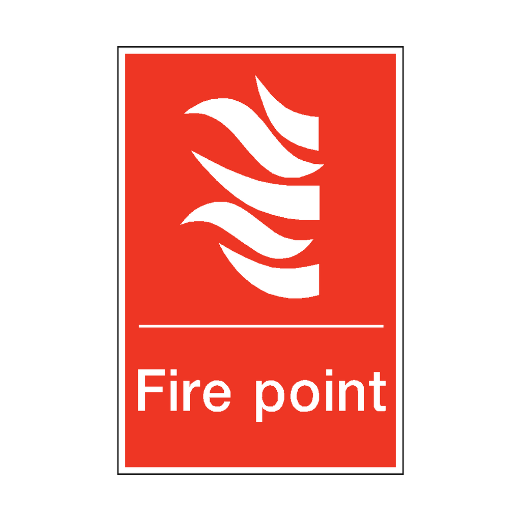Fire Brigade Point Sign Fire Point Sign