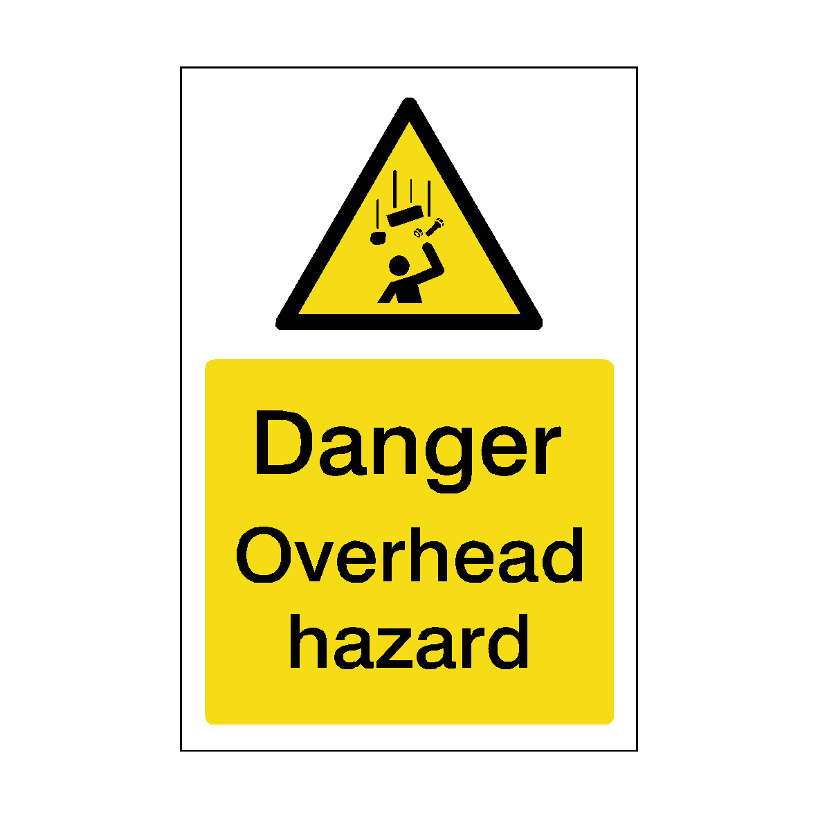Overhead Line Train Label Overhead Hazard Sticker | Safety-Label.co.uk