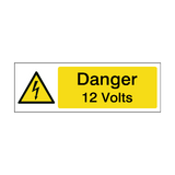 12 Volts Label | Safety-Label.co.uk