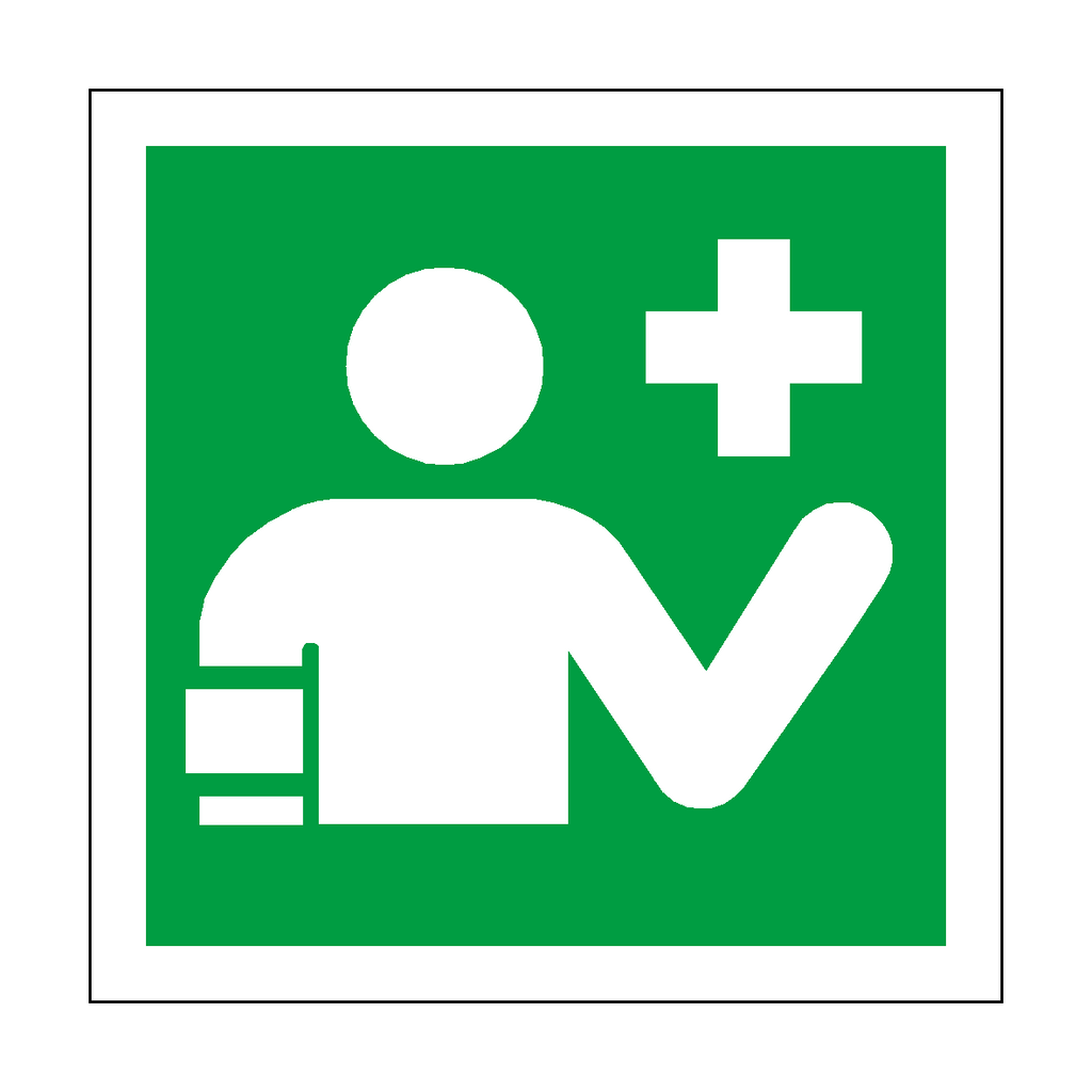 First Aid Responder Symbol Sign | Safety-Label.co.uk
