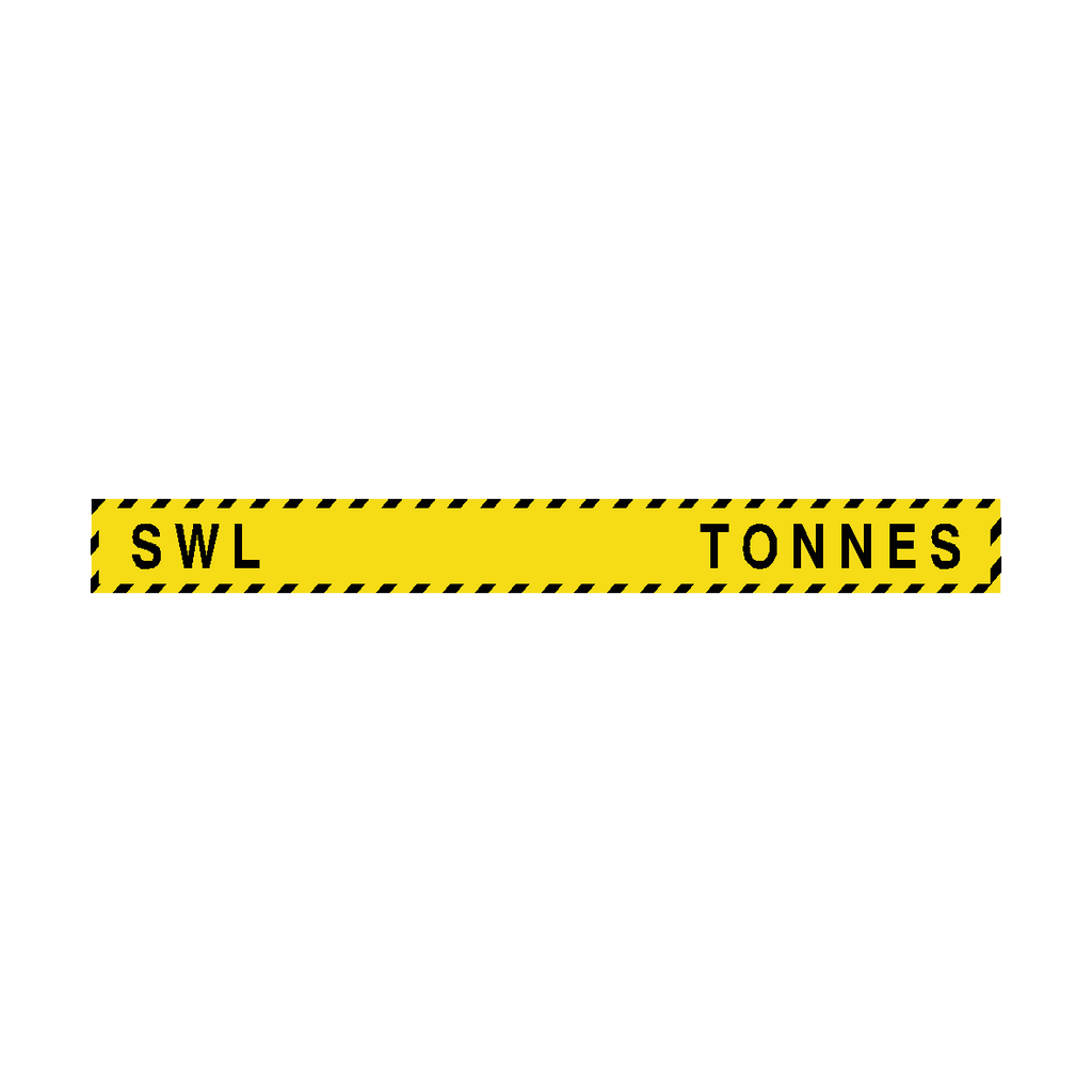 S.W.L Label Tonnes Horizontal