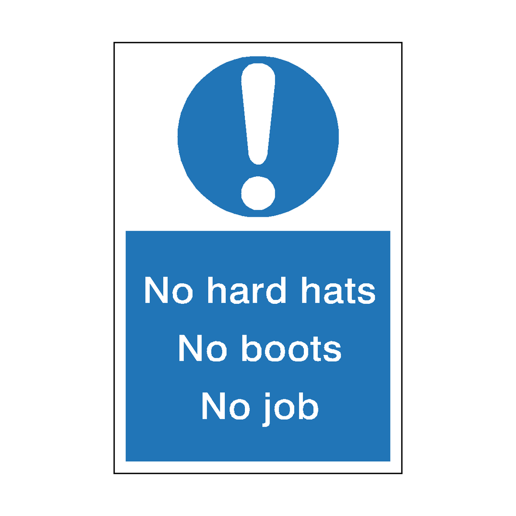 No PPE No Job Sticker | Safety-Label.co.uk