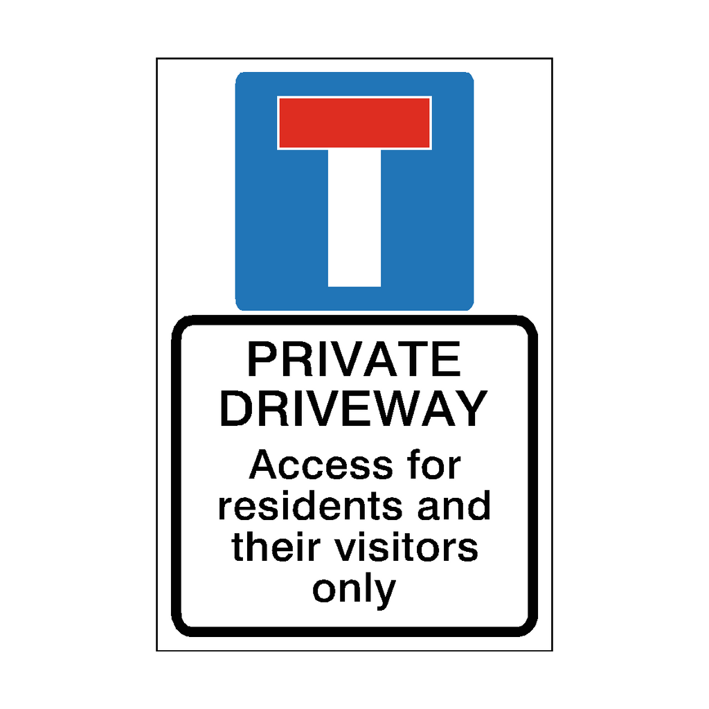 Private Driveway Parking Sign | Safety-Label.co.uk