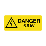 6.6 kV Labels Mini | Safety-Label.co.uk
