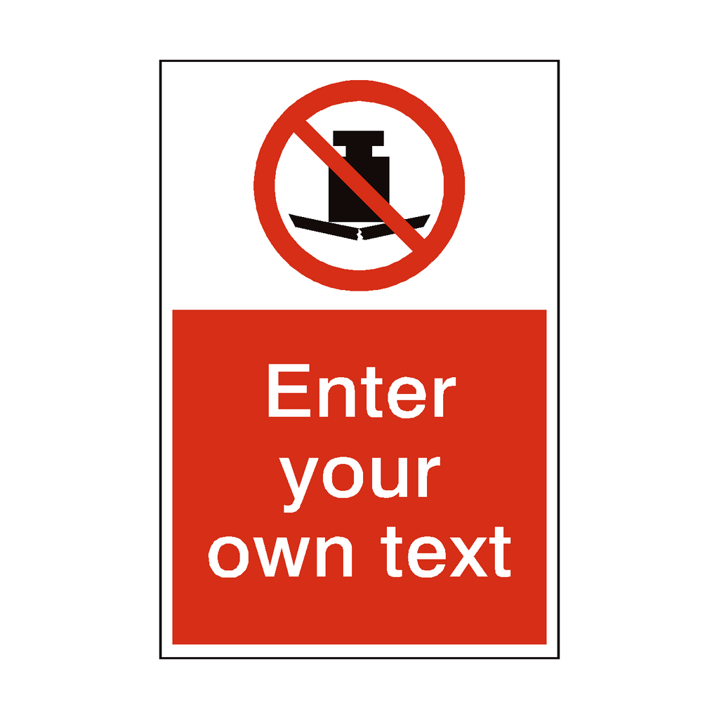 No Heavy Load Custom Prohibition Sign | Safety-Label.co.uk