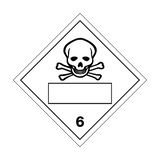 Poison 6 Text Box Sticker | Safety-Label.co.uk