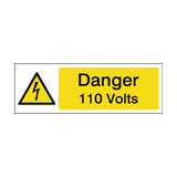 110 Volts Label | Safety-Label.co.uk