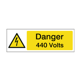 440 Volts Safety Sign | Safety-Label.co.uk