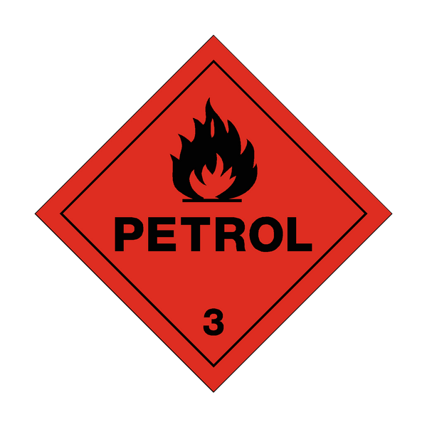 Petrol 3 Sticker | Safety-Label.co.uk