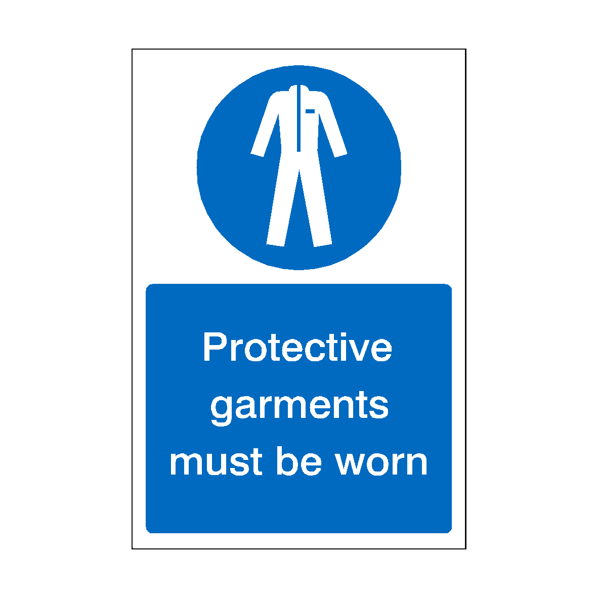 Protective Garments Must Be Worn Sign SafetyLabel.co.uk