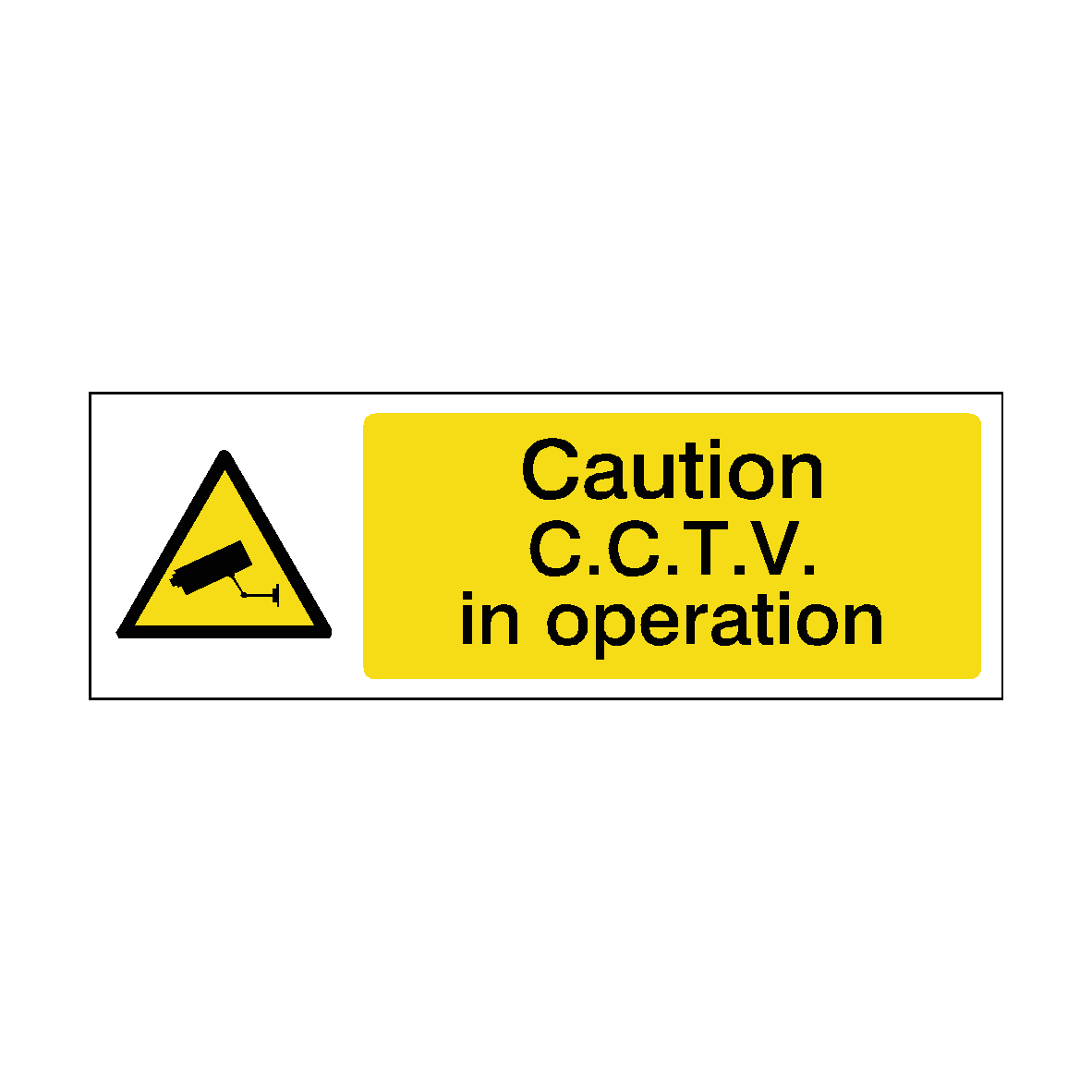 Cctv Label Excel Caution CCTV Label | Safety-Label.co.uk