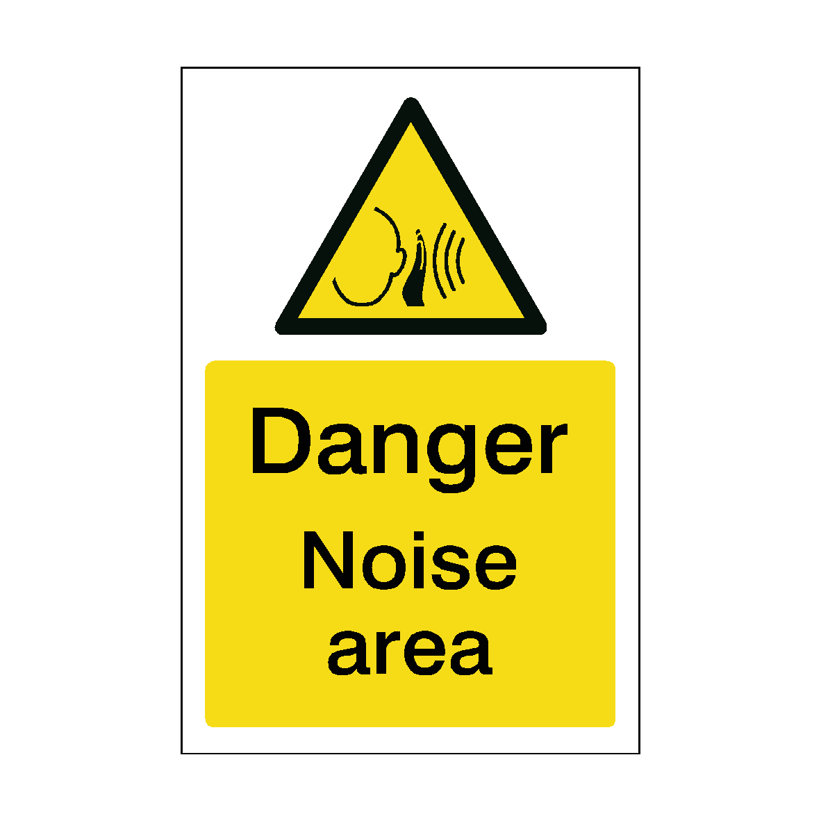 Noise Area Sticker | Safety-Label.co.uk