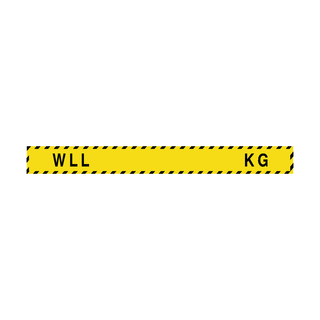 W.L.L Label Kg Horizontal