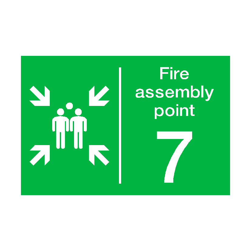 Fire Assembly Point Seven Sign | Safety-Label.co.uk