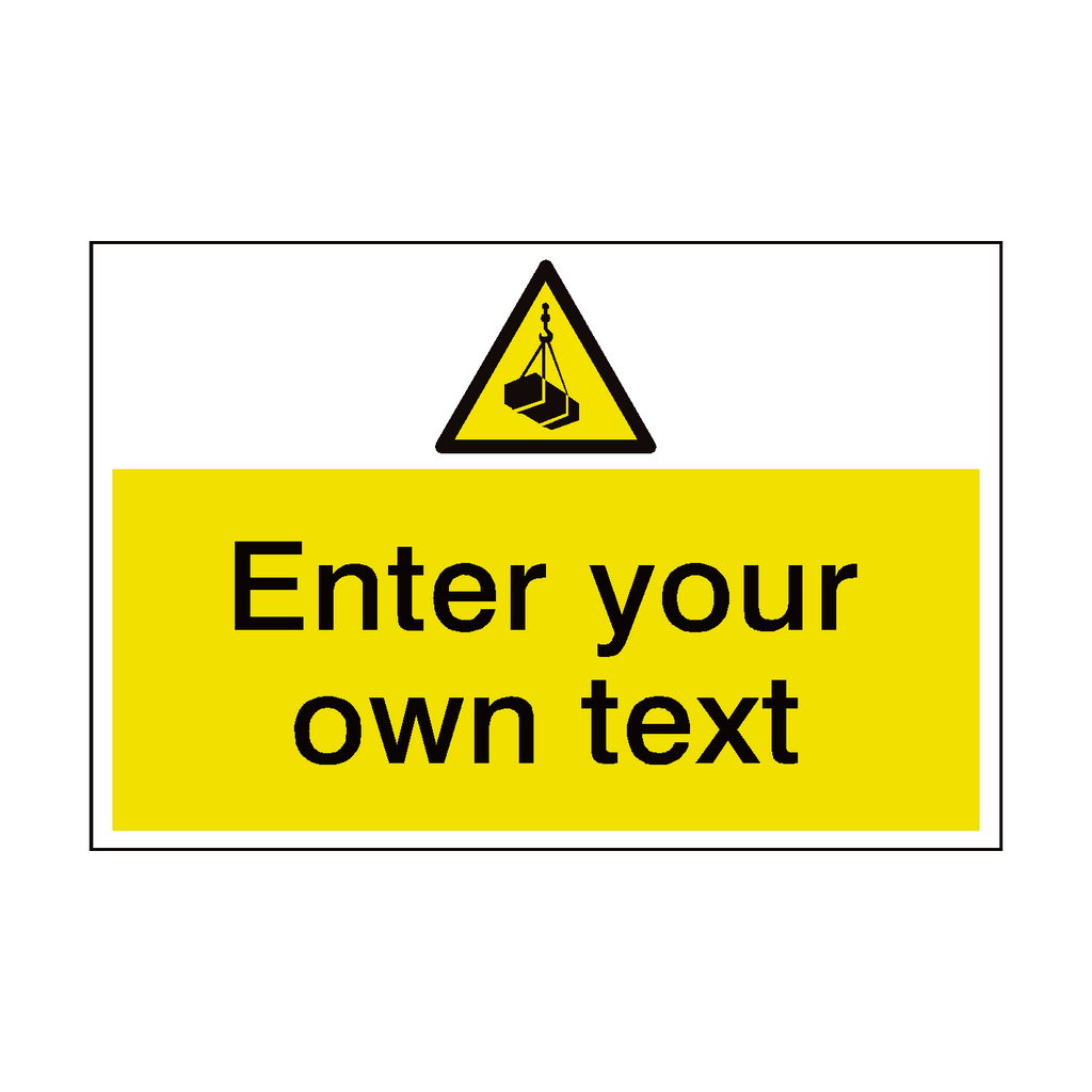 Overhead Load Custom Safety Sign | Safety-Label.co.uk