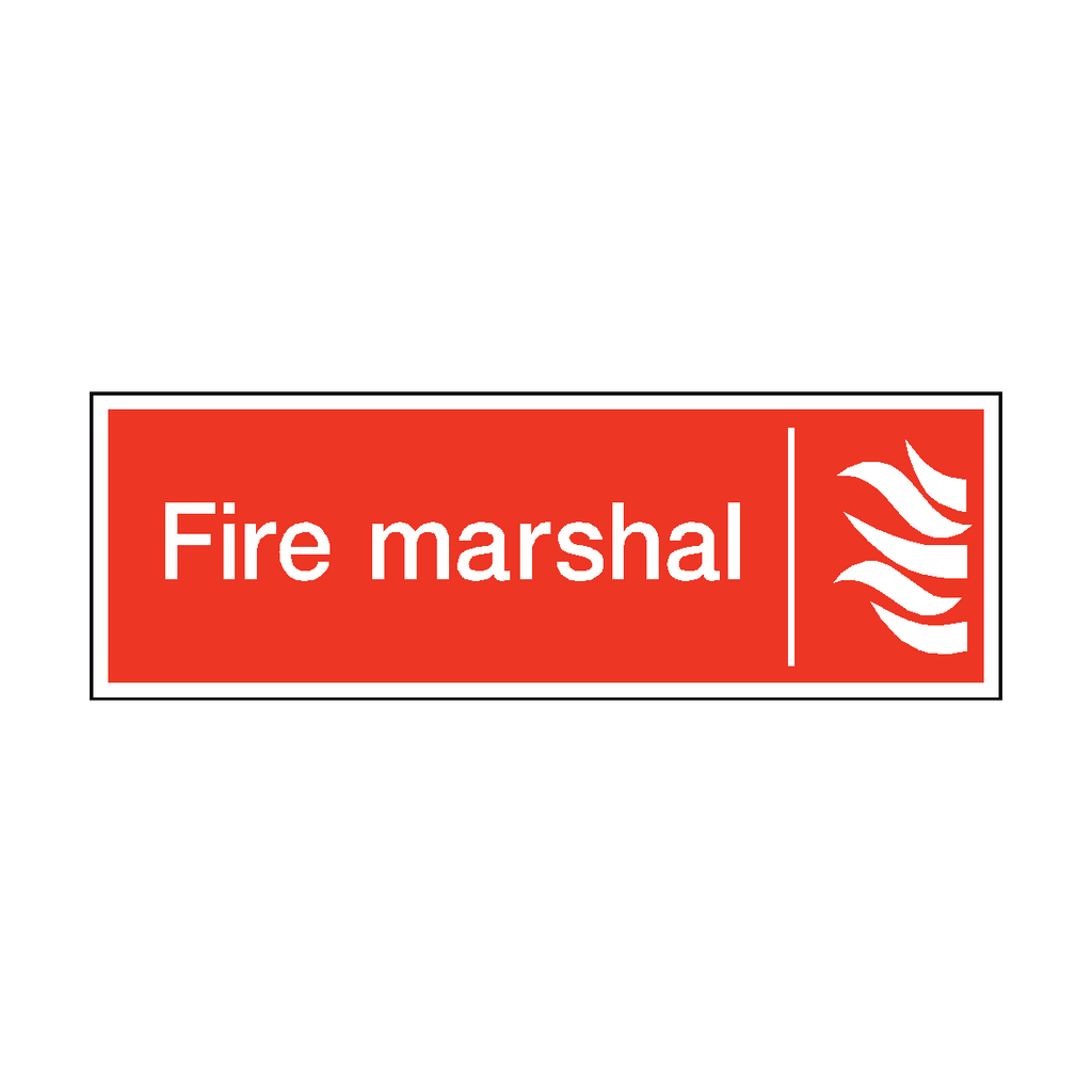 Fire Marshal Safety Sign | Safety-Label.co.uk