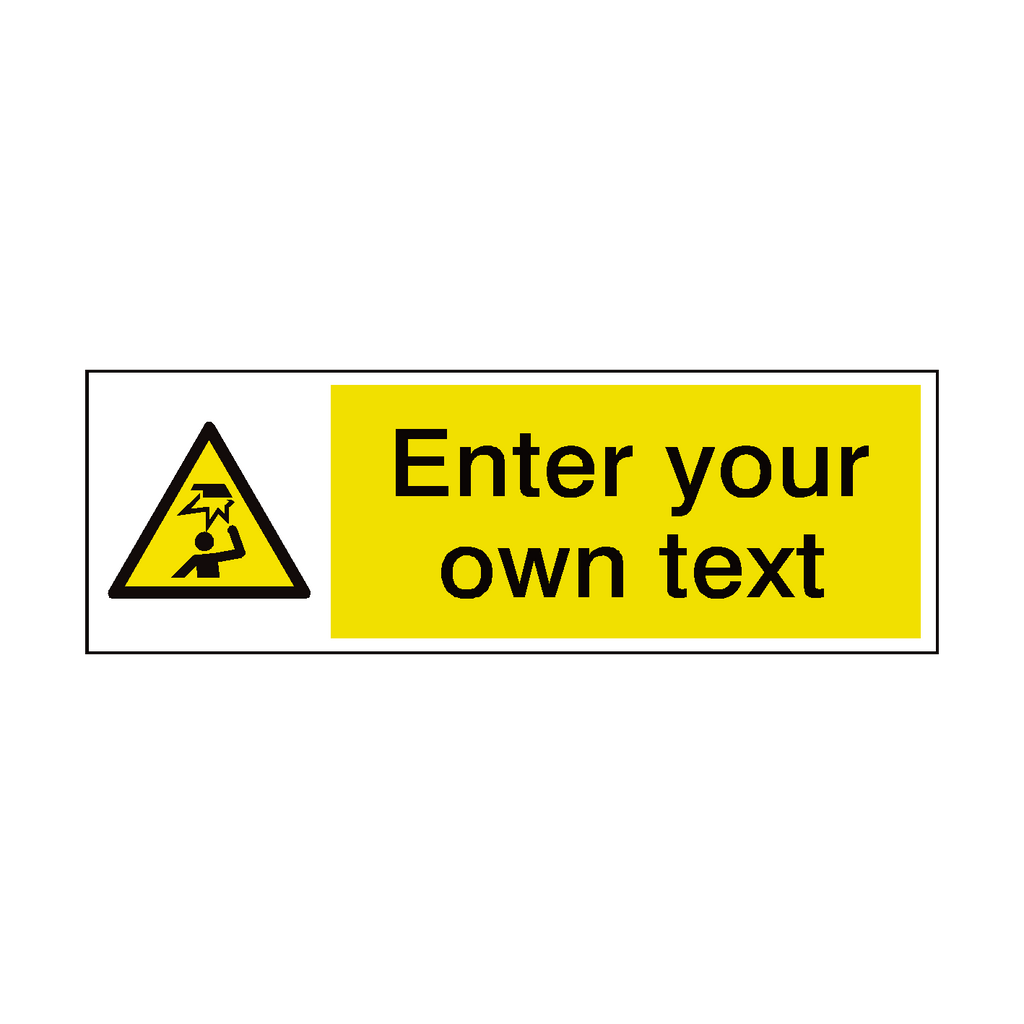 Overhead Obstacles Custom Sign | Safety-Label.co.uk