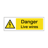 Live Wires Label | Safety-Label.co.uk