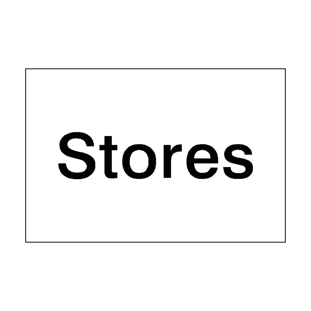 Warehouse Stores Sign | Safety-Label.co.uk