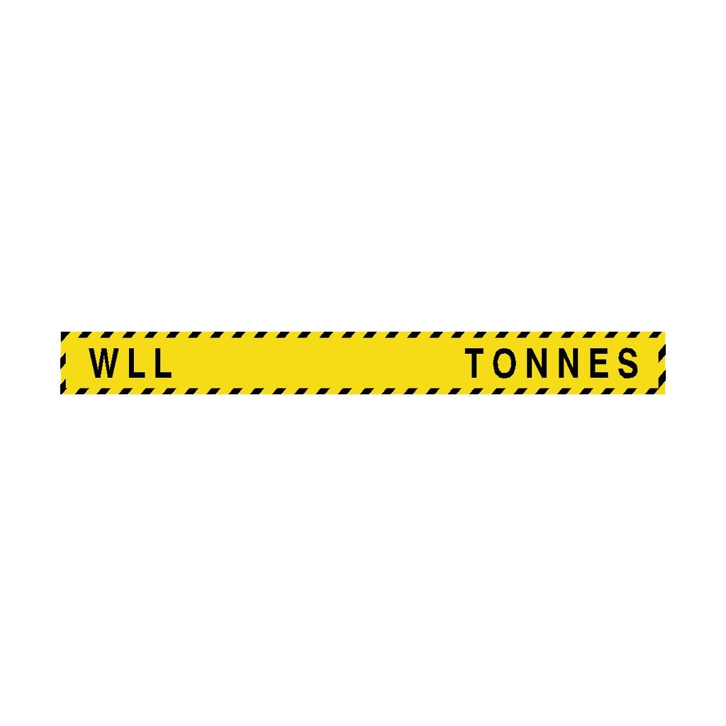 W.L.L Label Tonnes Horizontal