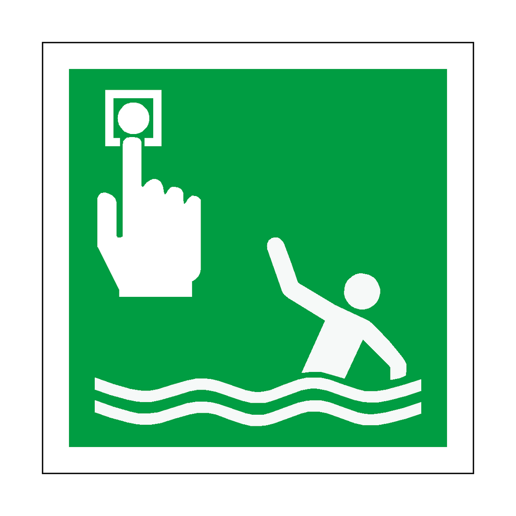 Person Overboard Call Point Symbol Sign | Safety-Label.co.uk