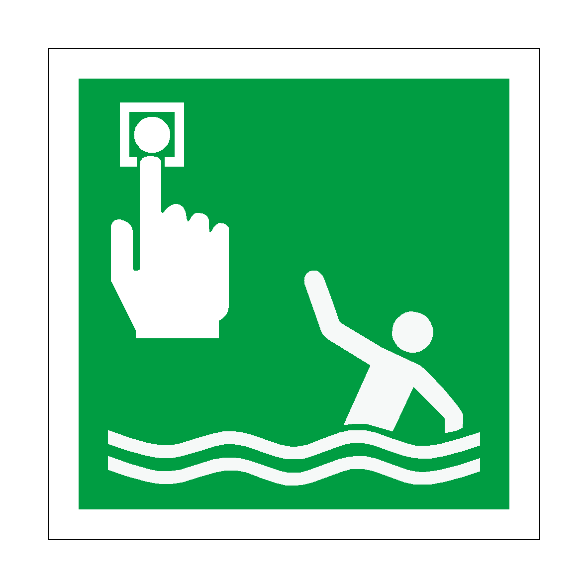 Person Overboard Call Point Symbol Sign
