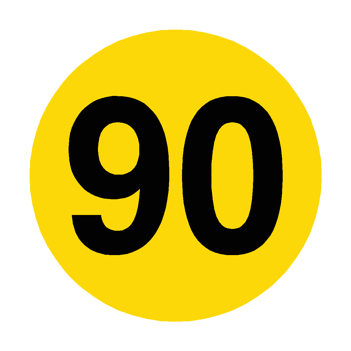 Number 90 Floor Marker