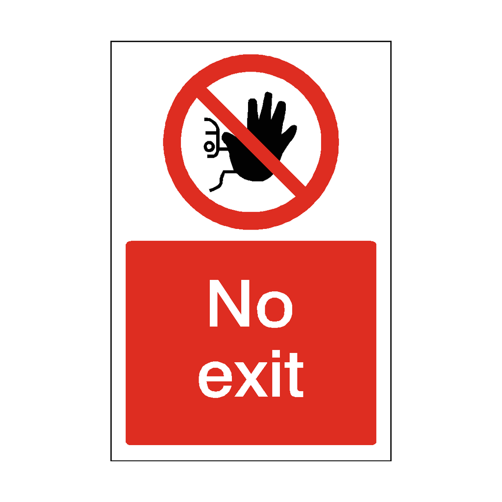 No Exit Sticker