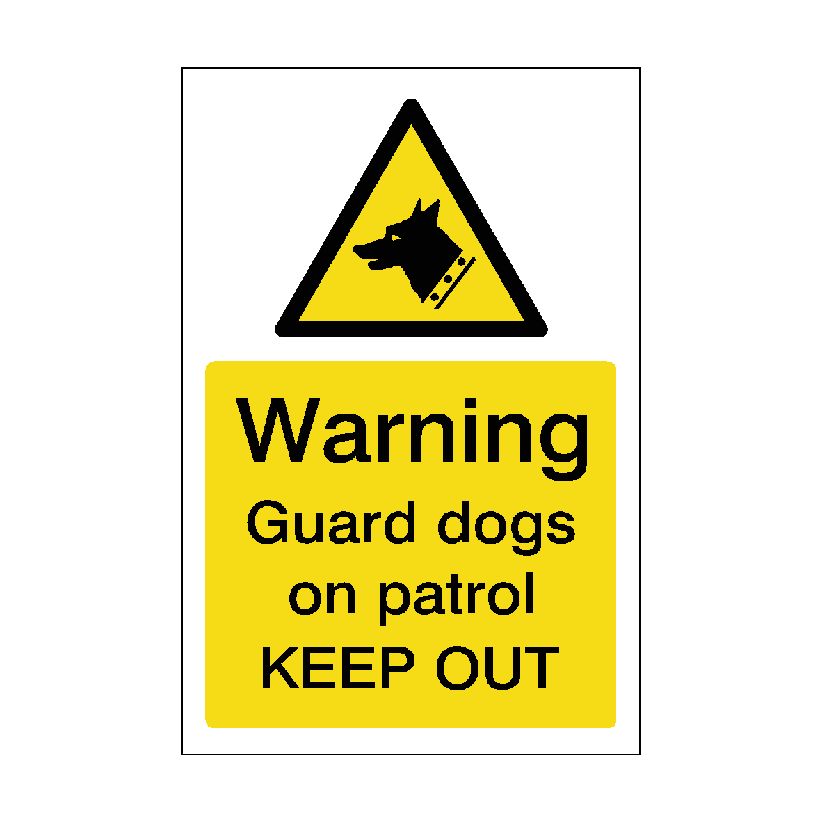 Guard Dogs On Patrol Sticker