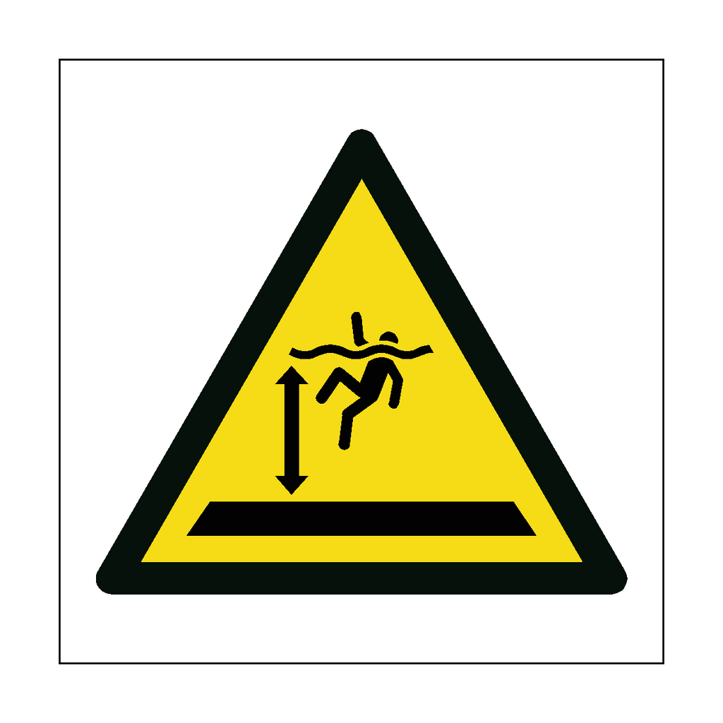 Deep Water Hazard Symbol Sign