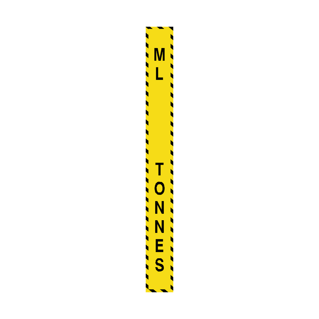 M.L Label Tonnes Vertical