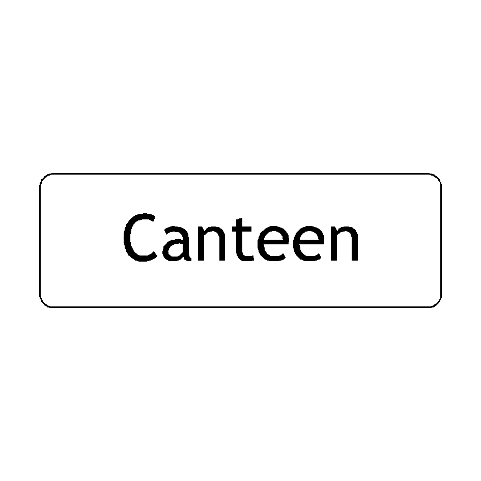Canteen Door Sticker - Pack of 2 | Safety-Label.co.uk