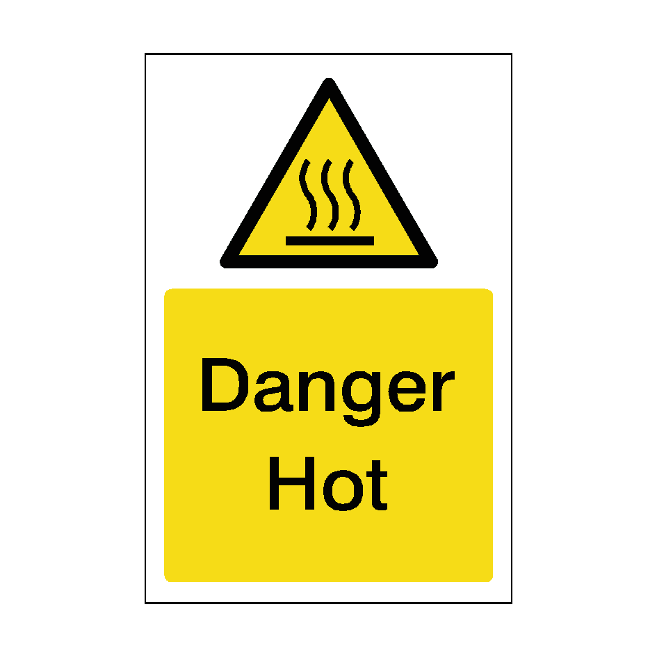Danger Hot Sticker
